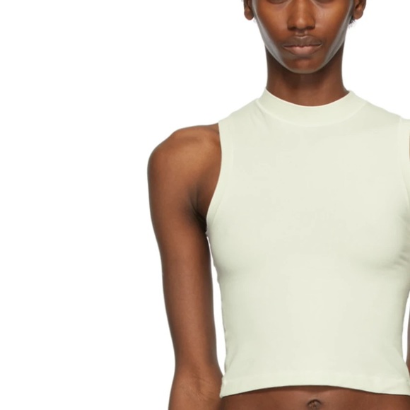 SKIMS | Tops | Skims Nwt Offwhite Cotton 2 Mock Neck Tank Top | Poshmark